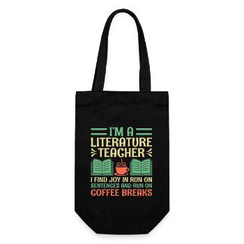Professeur de littérature Professeur d’école Professeur drôle S - Sac à bouteille - noir - Devant