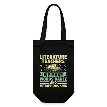 Professeur de littérature Professeur d’école Professeur drôle S - Sac à bouteille - noir - Devant