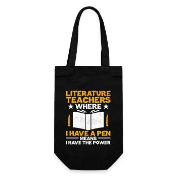 Professeur de littérature Professeur d’école Professeur drôle S - Sac à bouteille - noir - Devant