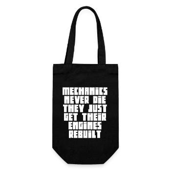 Mechanics Never Die Car Enthusiast - Gift Bag for Bottles - black - Front