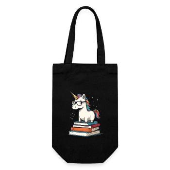 Unicorn Fantasy Stories Cute Unicorn - Gift Bag for Bottles - black - Front
