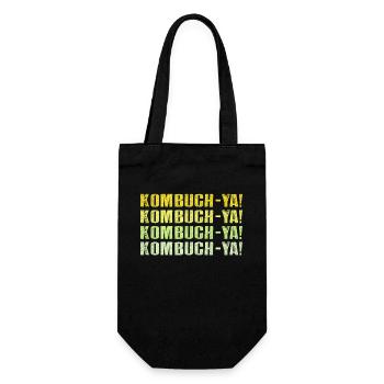 Kombuch-Ya! Kombucha Lover - Gift Bag for Bottles - black - Front