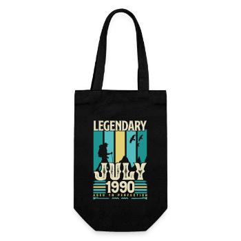 Juli 1990 Geburtstagsgeschenk, Vintage Juli. - Geschenkbeutel für Flaschen - Schwarz - Vorne