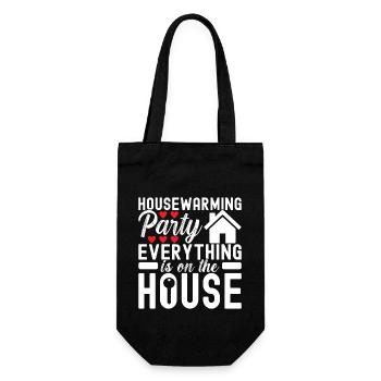 Homeowners Housewarming Party - Gift Bag for Bottles - black - Front