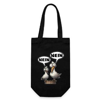 The Bäädden Seagulls - Morning Grouches No No Saying - Gift Bag for Bottles - black - Front