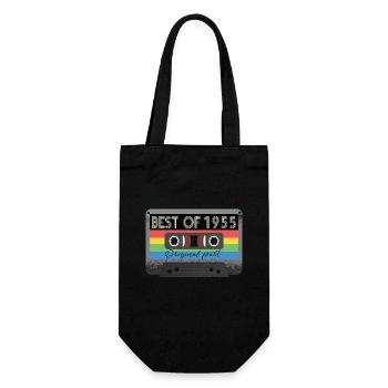 Le meilleur de 1955 Vintage Cassette Rétro Anniversaire - Sac à bouteille - noir - Devant