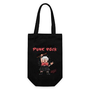 World's Best Punk Rock Grandma - Old Punks Never - Gift Bag for Bottles - black - Front
