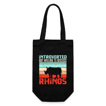 Rhino Rhino Unicorn - Gift Bag for Bottles - black - Front