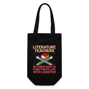 Professeur de littérature Professeur d’école Professeur drôle S - Sac à bouteille - noir - Devant