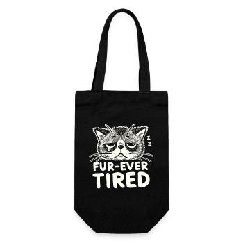 Emo Cat Design for Gothic Cat Lovers and - Gift Bag for Bottles - black - Front