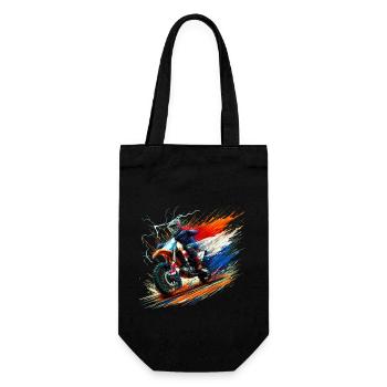 Dutch colors motorcycle t-shirts Dutch - Gift Bag for Bottles - black - Front