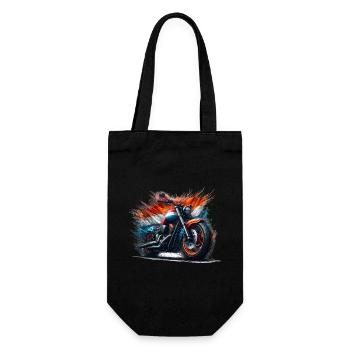 Dutch colors motorcycle shirts, motorcycle - Gift Bag for Bottles - black - Front