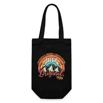 July 1986 July Anniversary 1986 July - Gift Bag for Bottles - black - Front