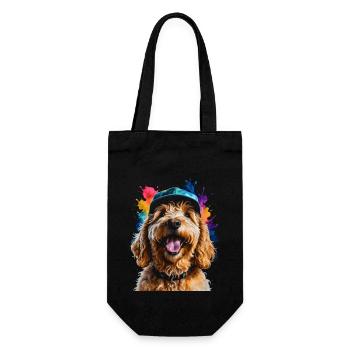 Casquette Snapback Goldendoodle Chien Animal Design Print - Sac à bouteille - noir - Devant