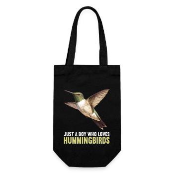 Hummingbird Kolibris Kolibri - Geschenkbeutel für Flaschen - Schwarz - Vorne