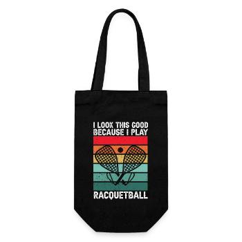 Joueur de racquetball Racquetball - Sac à bouteille - noir - Devant