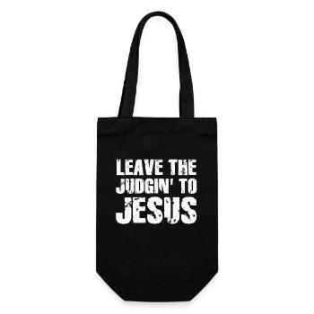 Laissez le jugement à Jésus - Sac à bouteille - noir - Devant