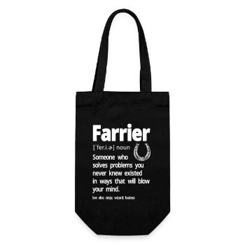 Maréchal-ferrant Fer à cheval Fer à cheval - Sac à bouteille - noir - Devant