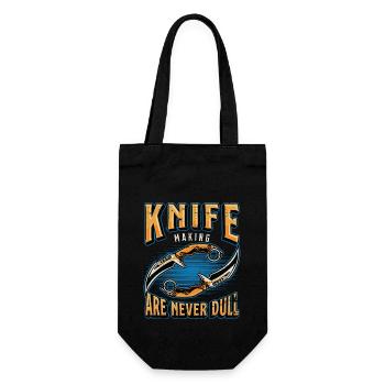 Blade Forging Knife Makers Are Never Dull Forging - Gift Bag for Bottles - black - Front