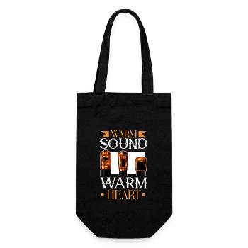Warm Sound - Vacuum Tubes - Gift Bag for Bottles - black - Front