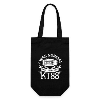 Normal up to the first KT88 vacuum tube - Gift Bag for Bottles - black - Front
