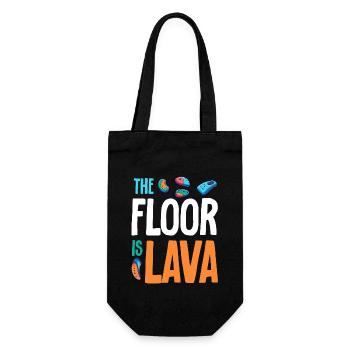 The ground is lava bouldering - Gift Bag for Bottles - black - Front