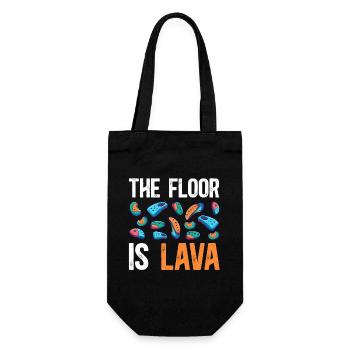 The ground is lava bouldering - Gift Bag for Bottles - black - Front