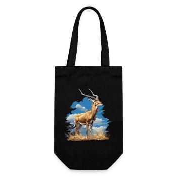 Antelope Antilopen Antilope - Gift Bag for Bottles - black - Front