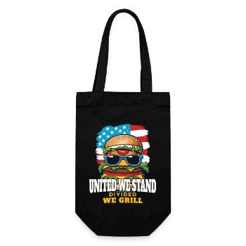 Funny bbq pun retro vintage hot dog design - Gift Bag for Bottles - black - Front
