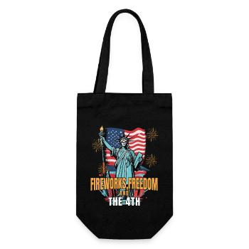 Feux d’artifice Liberté Juillet Statue de la Liberté - Sac à bouteille - noir - Devant
