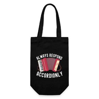 Accordéoniste Accordéoniste - Sac à bouteille - noir - Devant