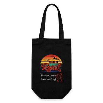 Moin Rerik Baltic Sea resort between the Baltic Sea and the lagoon - Gift Bag for Bottles - black - Front