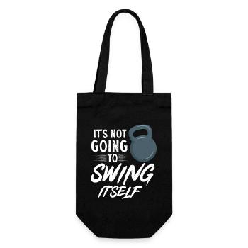 Kettlebell Workout Fitness Training - Geschenkbeutel für Flaschen - Schwarz - Vorne