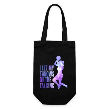 Funny Basketball Player Girl - Gift Bag for Bottles - black - Front