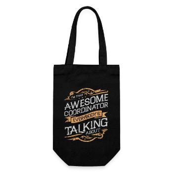 Events Coordinator I'm That Awesome Event Manager - Gift Bag for Bottles - black - Front