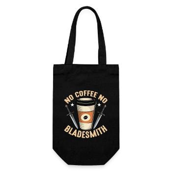 Bladesmith No Coffee No Blacksmithing Coffee Lover - Gift Bag for Bottles - black - Front