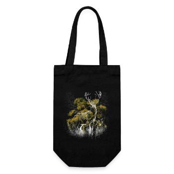 roe deer deer antlers natural wild roe deer - Gift Bag for Bottles - black - Front