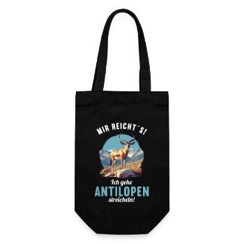 Antelope Antilopen Antilope - Gift Bag for Bottles - black - Front