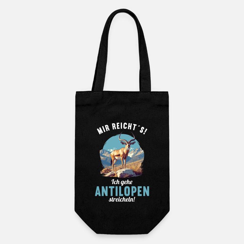 Antelope Antilopen Antilope - Geschenkbeutel für Flaschen - Schwarz