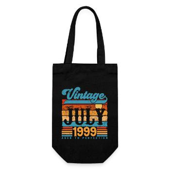 Juli 1999, Juli 1999 Geburtstagsgeschenk. - Geschenkbeutel für Flaschen - Schwarz - Vorne
