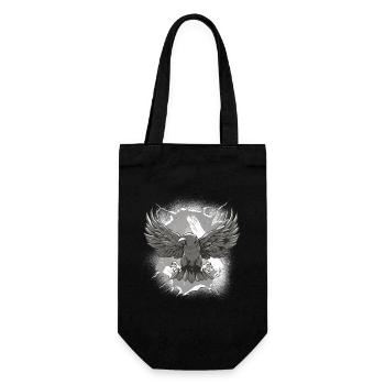 Halloween Crow Crows Raven Occult Birds - Gift Bag for Bottles - black - Front