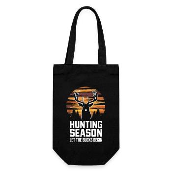 Experience the excitement of deer hunting in the forest with - Gift Bag for Bottles - black - Front