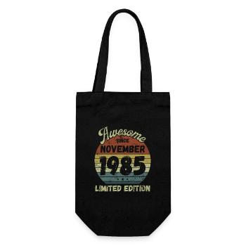 Awesome since November 1985 - Birthday - Gift Bag for Bottles - black - Front