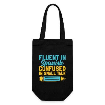 Foreign Language Teacher School Languages Teachers - Gift Bag for Bottles - black - Front