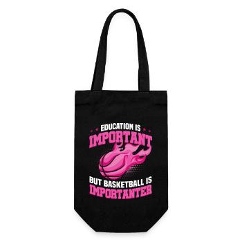 Basketball Is Importanter - Gift Bag for Bottles - black - Front