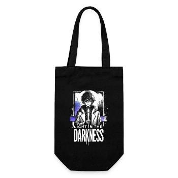 Anime Art and Goth Aesthetics for Alternative Fashion - Gift Bag for Bottles - black - Front