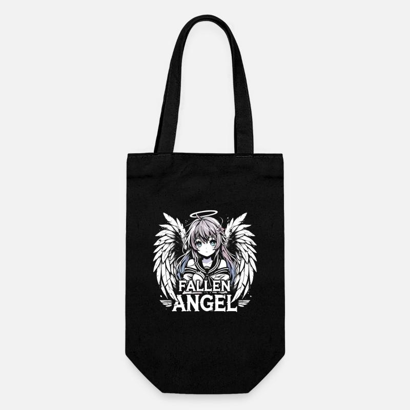Art de l’anime et esthétique gothique pour la mode alternative - Sac à bouteille - noir