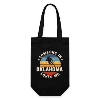 Someone In Oklahoma Loves Me - Gift Bag for Bottles - black - Front