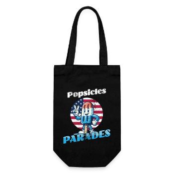 Popsicle Parades Drapeau des États-Unis vintage rétro - Sac à bouteille - noir - Devant