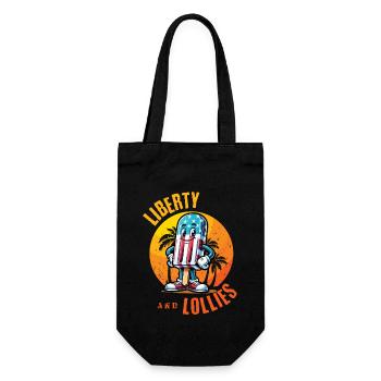Liberty Et Suces Design Vintage Rétro - Sac à bouteille - noir - Devant